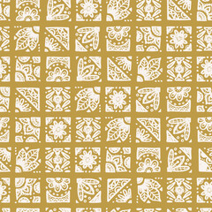 Hand drawn  abstract seamless pattern, ethnic background, african style - great for textiles, banners, wallpapers, wrapping - vector design