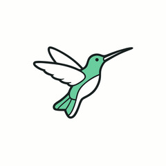 hummingbird and flower