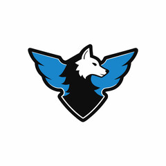 vector image of a wolf