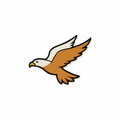 vector illustration of a eagle