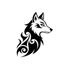 vector illustration of a wolf