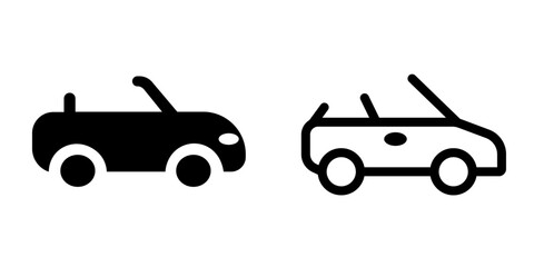 Modern Convertible Icon Design Symbol Set