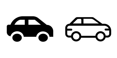 Fototapeta premium Modern Coupe Icon Design Symbol Set
