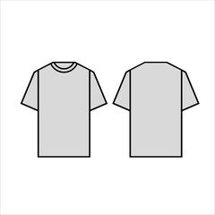 Naklejka premium Vector t-shirt mock up is suitable for mockups and other needs