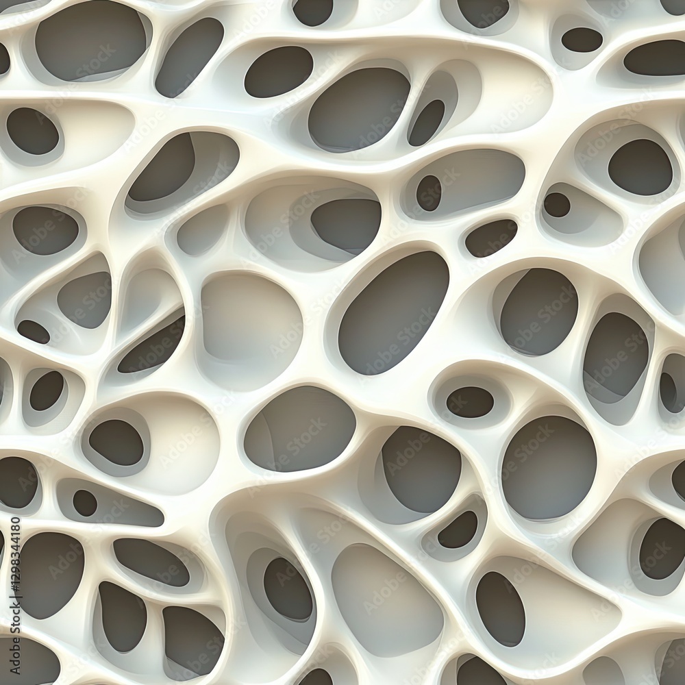 Poster seamless pattern soft reticulated structure with flowing smooth lines
