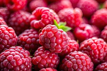 High-resolution images capture a vibrant raspberry splash, a summer fruit burst.