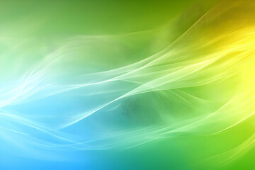 Abstract Green Blue Wave Background Illustration