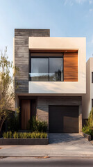 A modern two-story home in Mexico City
