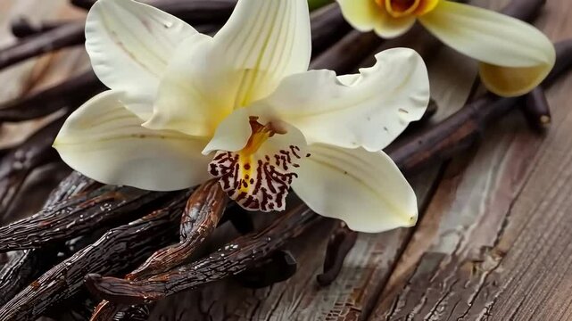 Dry Aromatics Vanilla Sticks With Flower