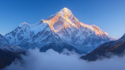 Majestic Mountain Sunrise Clouds