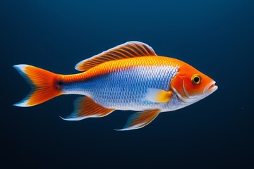 Fototapeta premium there is a fish that is swimming in the water