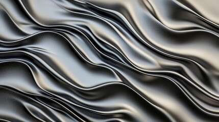 Flowing, shiny, metallic fabric with a subtle sheen.