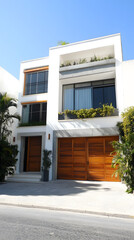 A modern two-story home in Mexico City
