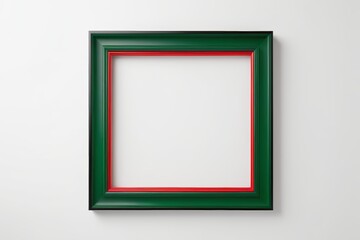 there is a picture of a picture frame with a red border