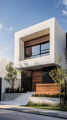 A modern two-story home in Mexico City
