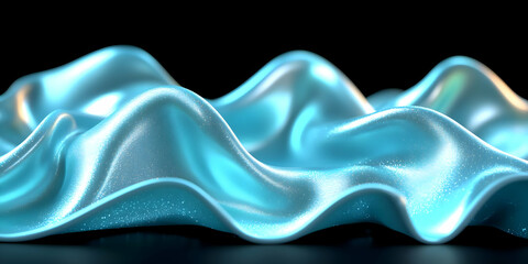 Fototapeta premium Teal 3D Abstract Background