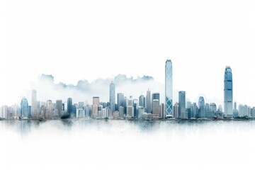 Hong kong architecture cityscape landscape.