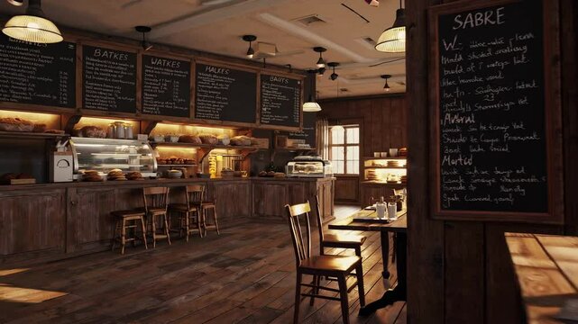The Cozy Bakery Interior