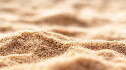Close-Up of Soft Sandy Texture on Beach with Natural Light