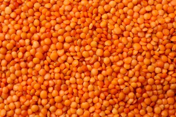Red lentils as a background