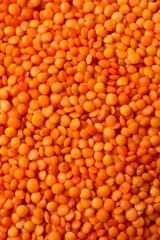 Red lentils as a background
