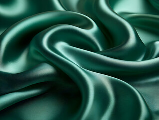 Obraz premium Teal Silk Drape Abstract Background