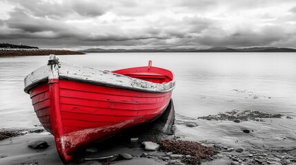 Obraz premium Selective Color Effect Moment with Reds with Keeping