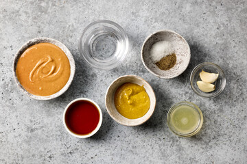 various salad dressing ingredients