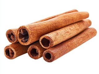 Natural Cinnamon Sticks Placed Together for Culinary Uses and Decor