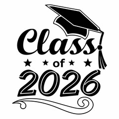 Download Class of 2026 Badge Vector Graphics