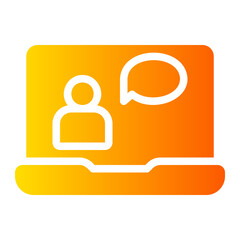 chat gradient icon