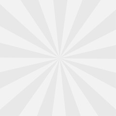 Abstract radial burst background with white and gray rays converging in a dynamic geometric pattern. Vintage  poster backdrop, halftone texture and superhero vector backgrounds