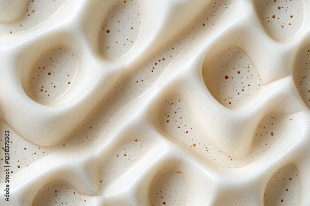 Aufkleber Unique abstract texture featuring smooth waves and speckled patterns on a light background
