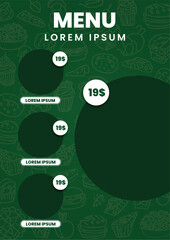 Food template design for Poster