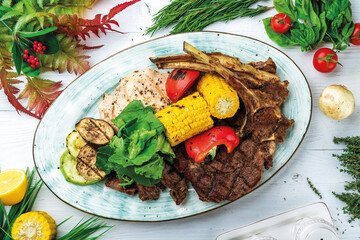 Food, Dish, Table, Served, Meat, Kitchen, Restaurant, Cafe, Plate