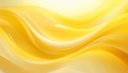 抽象画、黄色の波のグラフィック素材