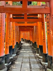 japanese shrine in kyoto japan