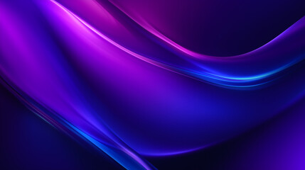 Naklejka premium Abstract purple and blue waves gradient background with flowing lines, ideal for modern design and technology concepts and futuristic design concepts