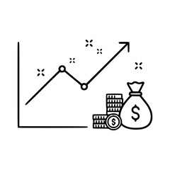 Financial Growth & Prosperity / Time is money concept