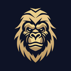 Fototapeta premium Powerful Gorilla Mascot Head Ready for Action