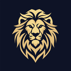 Fototapeta premium lion logo silhouette 