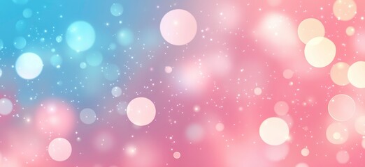 Obraz premium Abstract Bokeh Background: A vibrant blend of colors and light, creating a dreamy, abstract bokeh background, perfect for adding a touch of elegance and visual interest to any project.