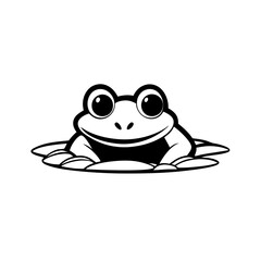 funny frog cartoon