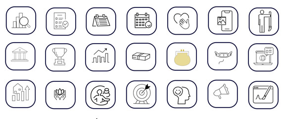 set of eco icons, such as clean energy, leaf, recycle,