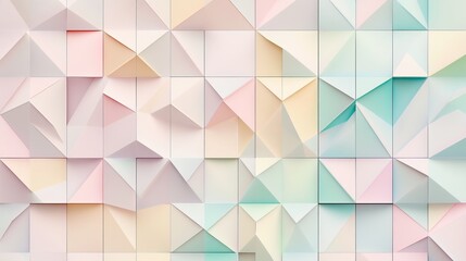 Geometric Pattern Grids Scene with Palette with Geometric