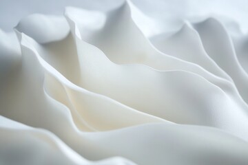 Fototapeta premium A detailed view of a white cloth with texture and folds