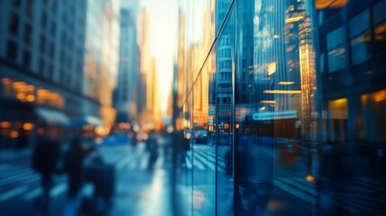 Blurred image of people walking down a city street. Equity private firms are the largest private equity firms in the world. Distressed assets are a common problem in the lifestyle financial sector.