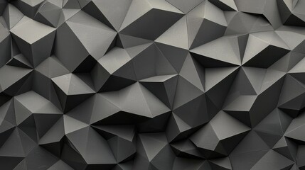 Abstract Dark Geometric Background with Sharp Triangular Shapes