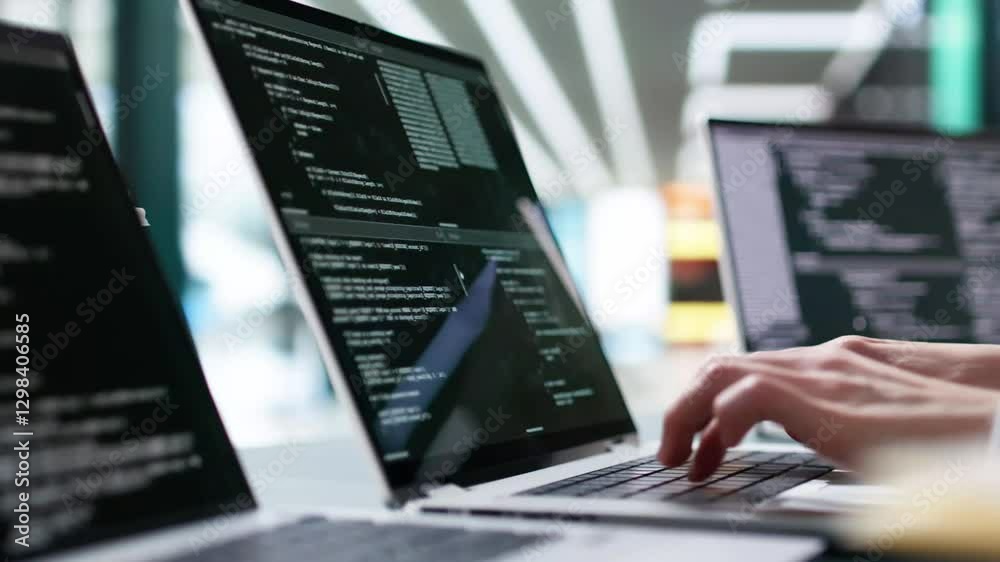 Poster Software Programmer Or Coder Woman
