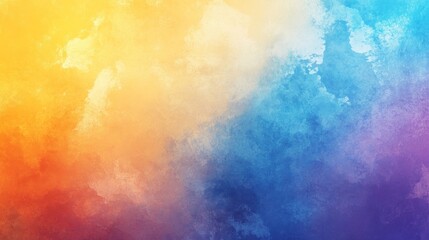 Fototapeta premium Abstract Watercolor Blend: A Symphony of Warm and Cool Hues